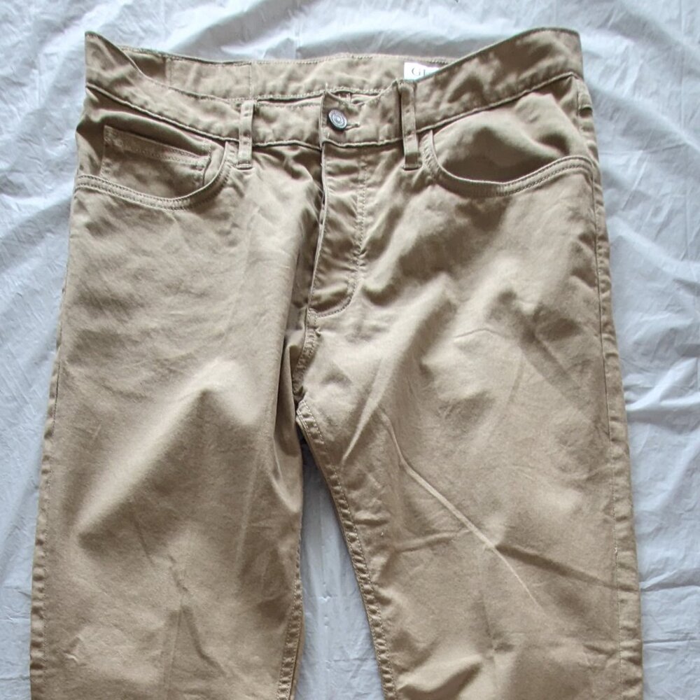 Gustin #3 American Stretch Twill Khaki Men's 5 Pocket Pants 36"(34")/27" Cotton
